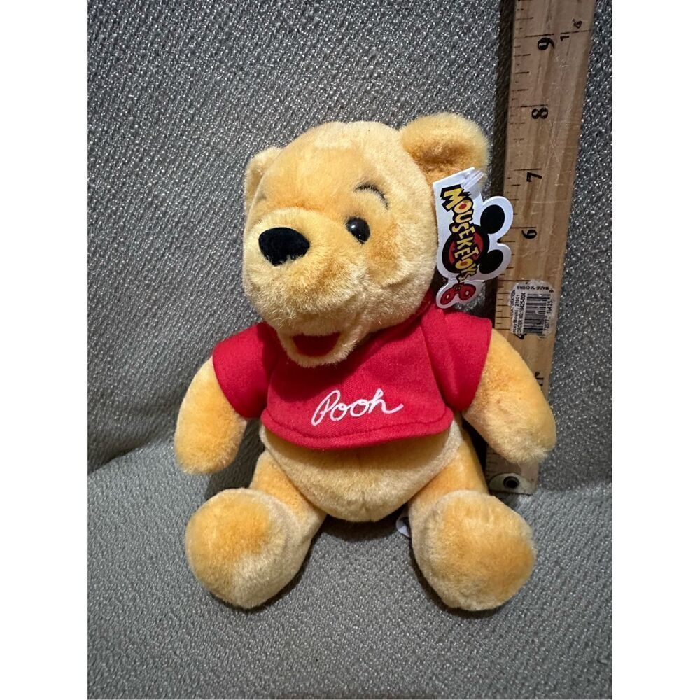 Vintage Disney Mouseket Toys Winnie the Pooh Plush Stuffed Animal Retro 8” - Picture 7 of 8